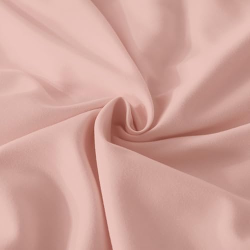 Andency Blush Pink Ruffle Comforter King, 3 Pieces All Season Farmhouse Shabby Chic Comforter, Vintage Rustic Soft Microfiber Down Alternative Bedding Comforter Set