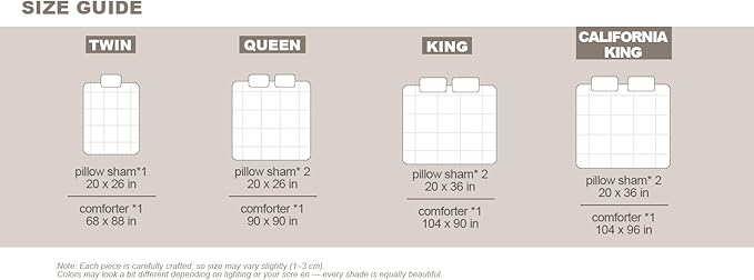Blue Ruffle Comforter Set Twin, Pre-Washed Shabby Chic Bedding Set, Lightweight Cottagecore Soft Romantic Cozy 1 Comforter & 1 Sham, All-Season