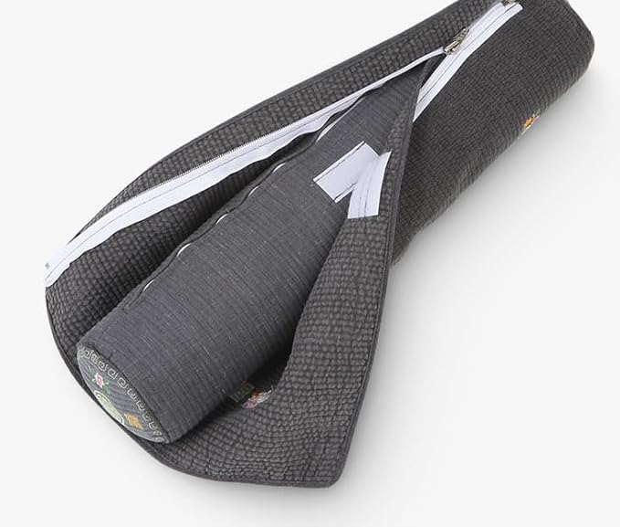 Kpop Jungkook's Favorite Item- Nap Pillow with Traditional Korean Patterns Small and Large Jung kook Photocards Included Weverse Live Nap Pillow (Black-17 inch)