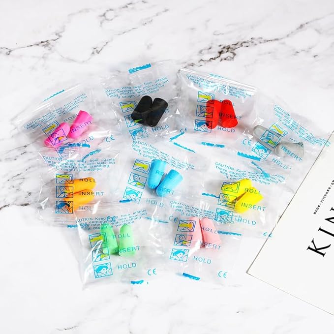 10 Pairs Green Reusable Ear Plugs, 32dB NRR Noise Reduction, Washable Slow-Rebound Foam Earplugs for Sleeping, Snoring, Work, Concerts, Travel