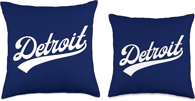 Detroit Classic Throw Pillow