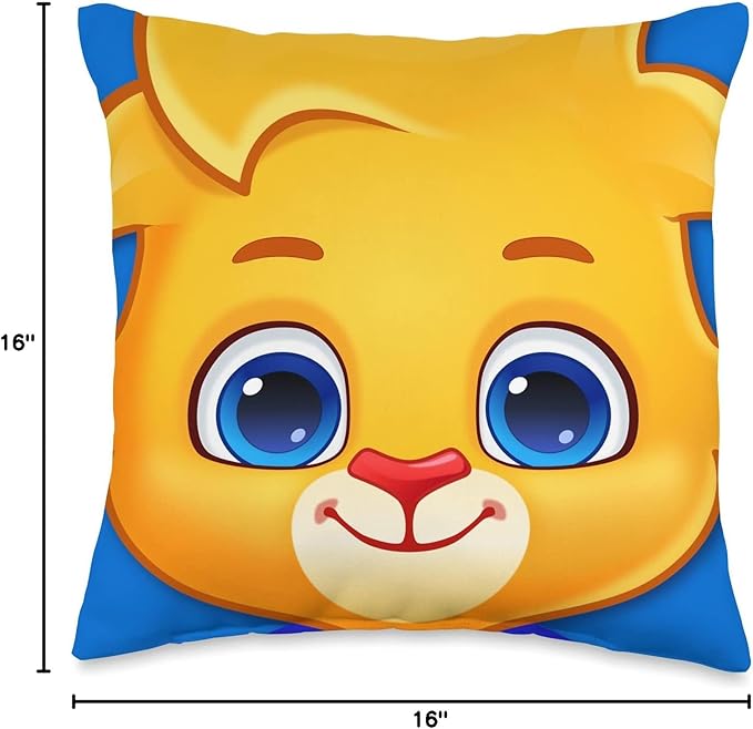Lucas Brings Smiles to Kids | Official Lucas & Friends Throw Pillow
