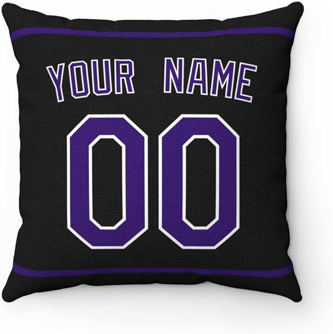 ANTKING Throw Pillow 2 Packs Personalized Custom Any Name and Number for Men Women Boy Gift