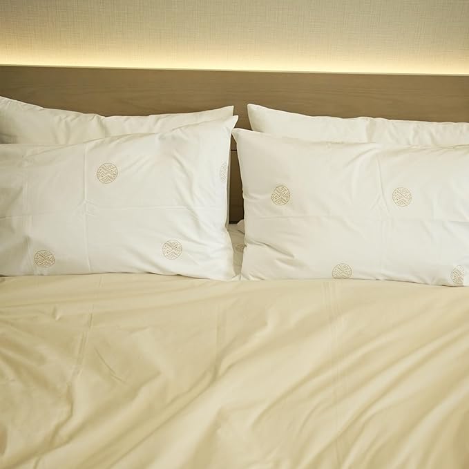Peru Pima 415 Thread Count Percal Standard Pillowcases - 100% Peruvian Pima Cotton, 2 Piece (2 Pillowcases) - Cooling, Crisp, Hotel Quality Bedding - Slate