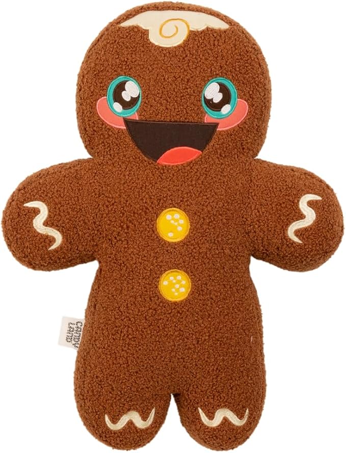 Hasbro Gaming Candy Land Gingerbread Man Holiday & Christmas Bedding Super Soft Plush Cuddle Pillow Buddy, (Officially Licensed Product) by Franco