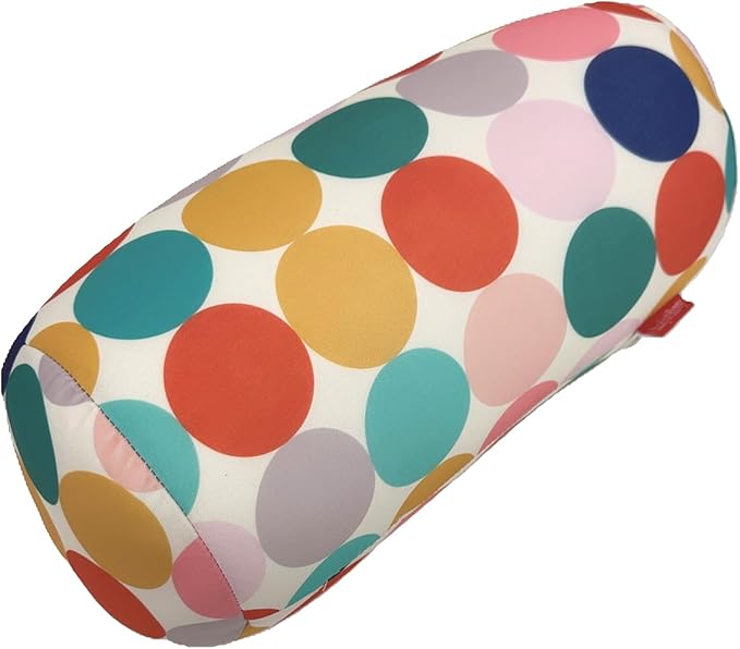 Bookishbunny Microbead Cylinder Bolster Roll Pillow 13" x 7" (Polkadot)