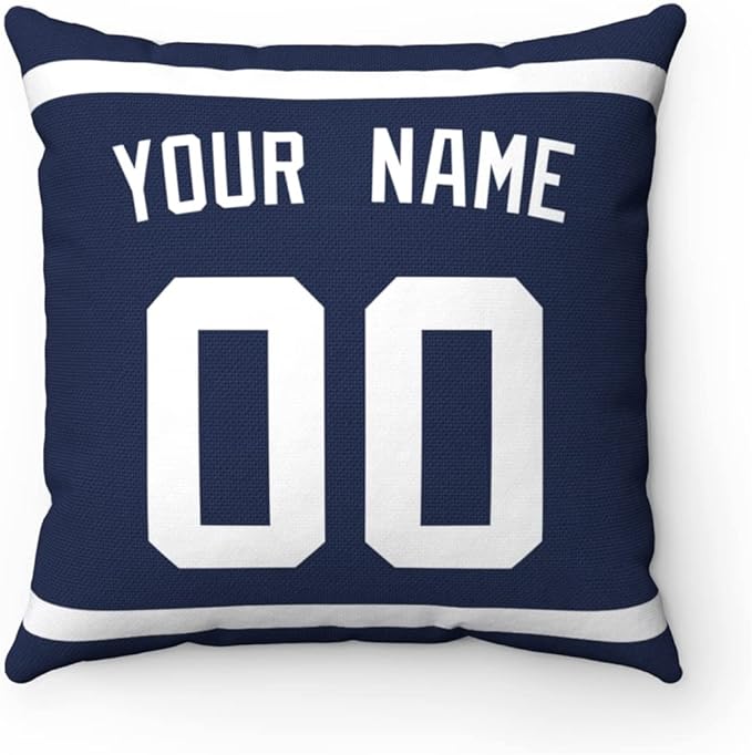 ANTKING Throw Pillow 2 Packs Personalized Custom Any Name and Number for Men Women Boy Gift