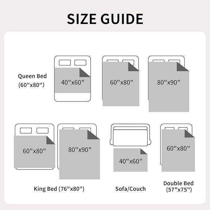 QiyI Waterproof Blanket for Bed Couch Sofa, Small Washable Reversible & Reusable Pet Dog Cat Throw Blanket, Leakproof Stain Resistant Sofa Cover, 40"x60", Dk Grey/Lt Grey