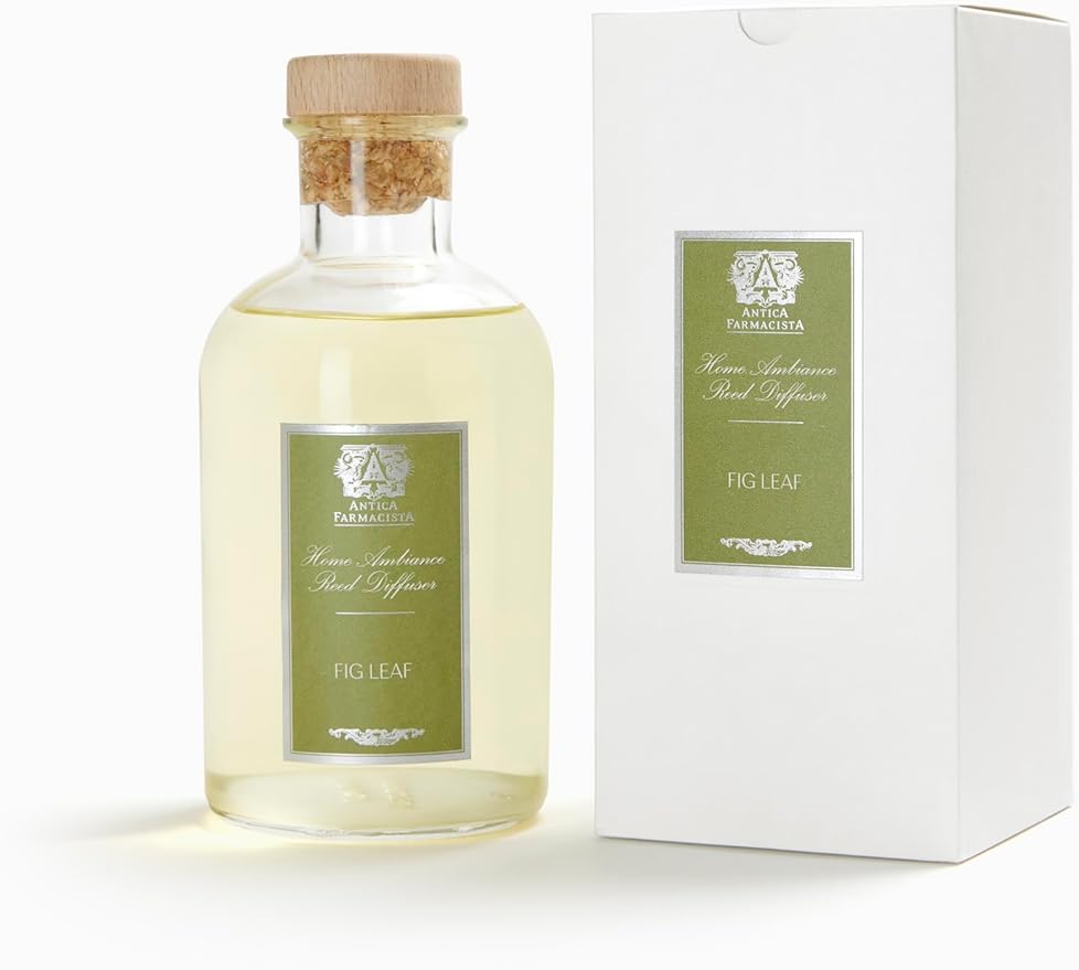Antica Farmacista Home Ambiance Diffuser - Long-Lasting Reed Scent Diffuser - Luxury Room Freshener Gift - Fig Leaf, 16.9 fl oz