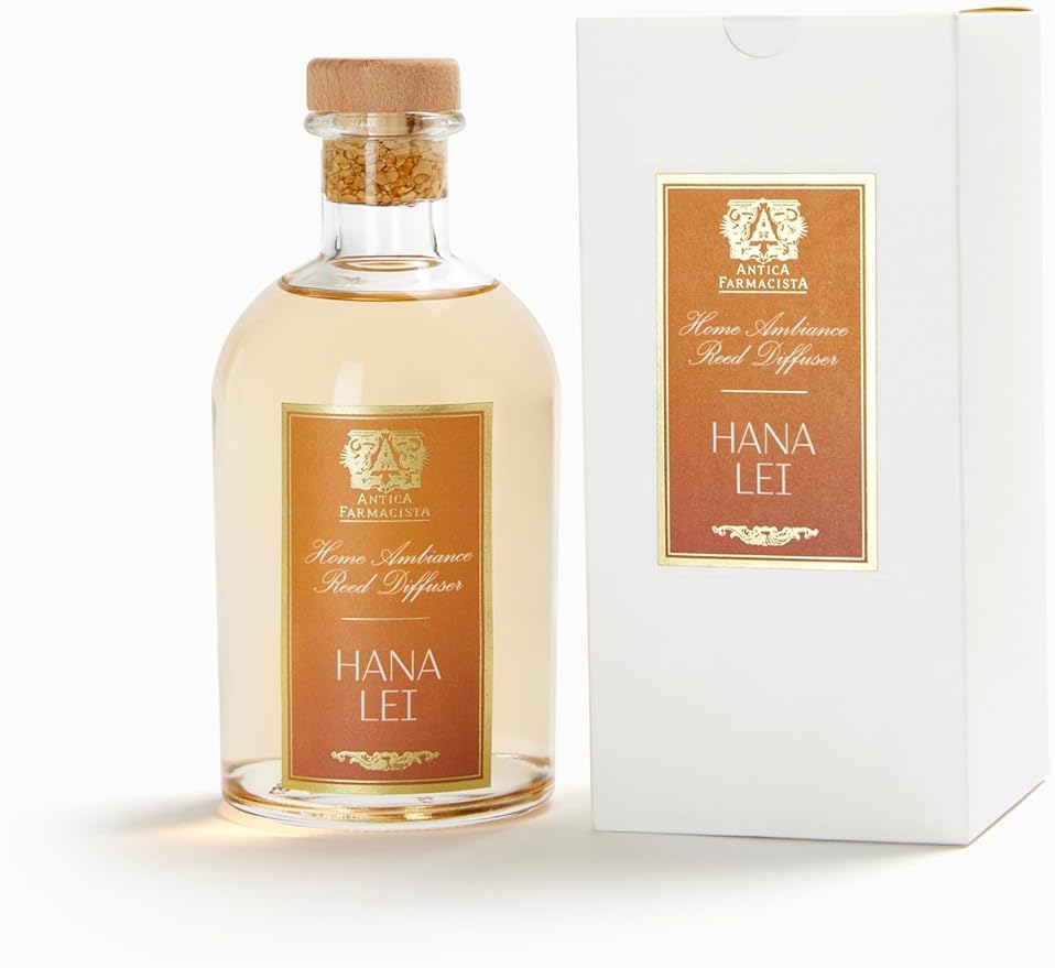 Antica Farmacista Home Ambiance Diffuser - Long-Lasting Reed Scent Diffuser - Luxury Room Freshener Gift - Hana Lei, 8.45 fl oz