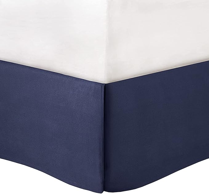 Madison Park Vienna Sateen Cotton Comforter Set, Breathable, Soft Cover, Trendy, All Season Down Alternative Cozy Bedding with Matching Shams, King, Indigo 7 Piece