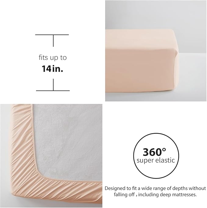 Zzlpp King Comforter Set 7 Pieces, Pink Seersucker Bed in a Bag with Comforter and Sheets, All Season Bedding Sets with 1 Comforter, 2 Pillow Shams, 2 Pillowcases, 1 Flat Sheet