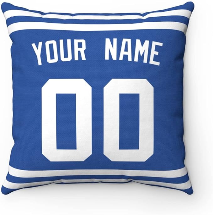ANTKING Throw Pillow 2 Packs Personalized Custom Any Name and Number for Men Women Boy Gift