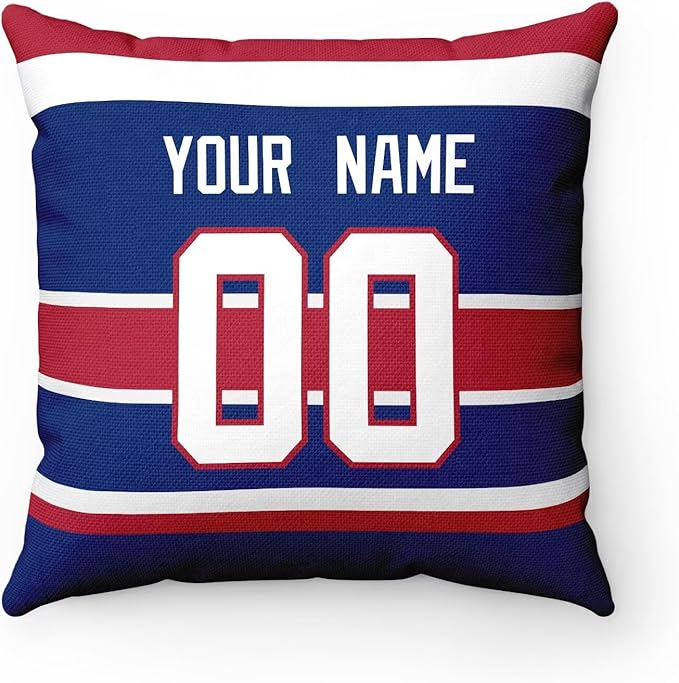 ANTKING Montreal Throw Pillow Personalized Custom Any Name and Number for Men Women Boy Gifts