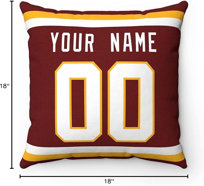 ANTKING Throw Pillow 2 Packs Custom Any Name and Number for Men Women Boy Gift