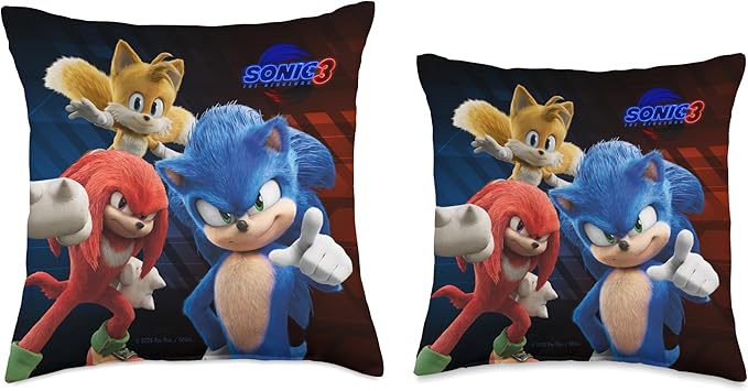 Sonic The Hedgehog 3 - Heroes Throw Pillow