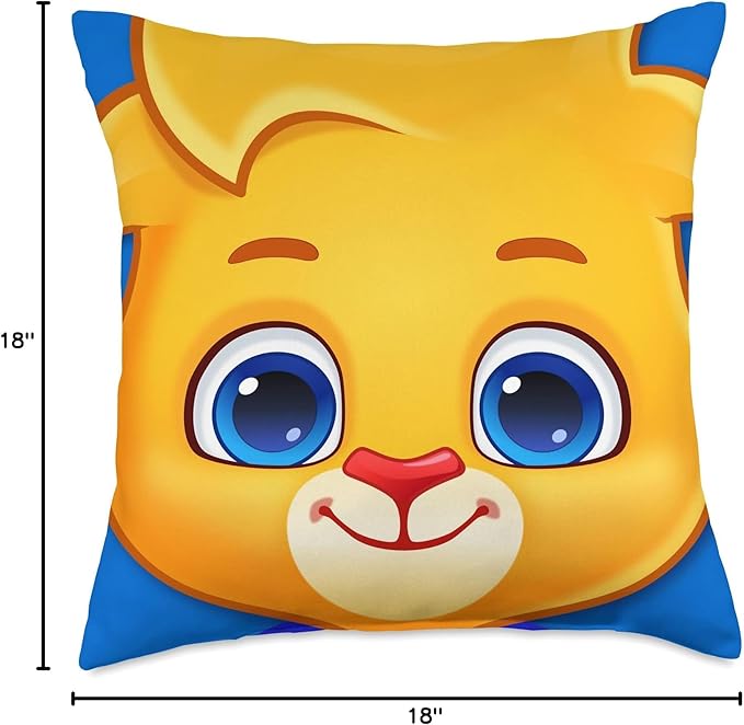 Lucas Brings Smiles to Kids | Official Lucas & Friends Throw Pillow