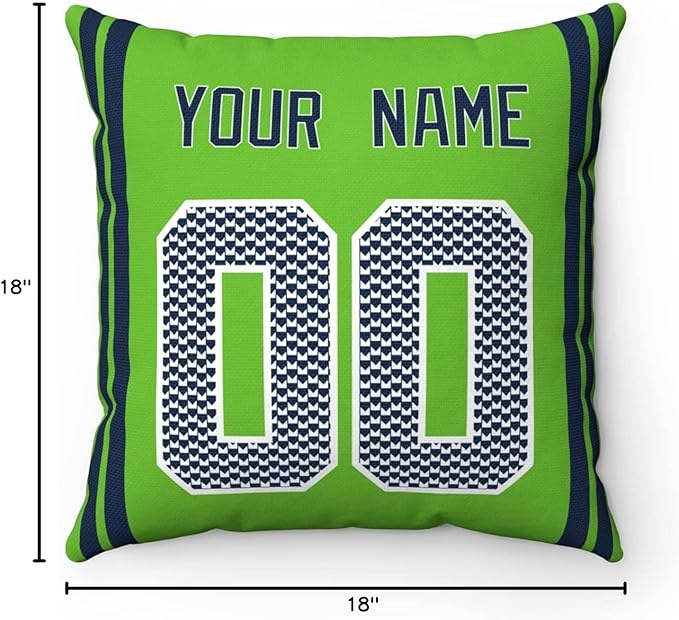 ANTKING Throw Pillow Seattle Custom Any Name and Number for Men Women Boy Gift