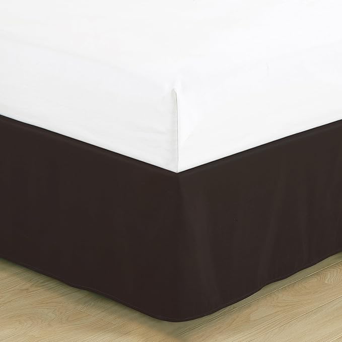 Chezmoi Collection Arden 7-Piece Modern Pleated Stripe Embroidered Zigzag Bedding Comforter Set (Full, Spice/Brown/Coffee Cream)