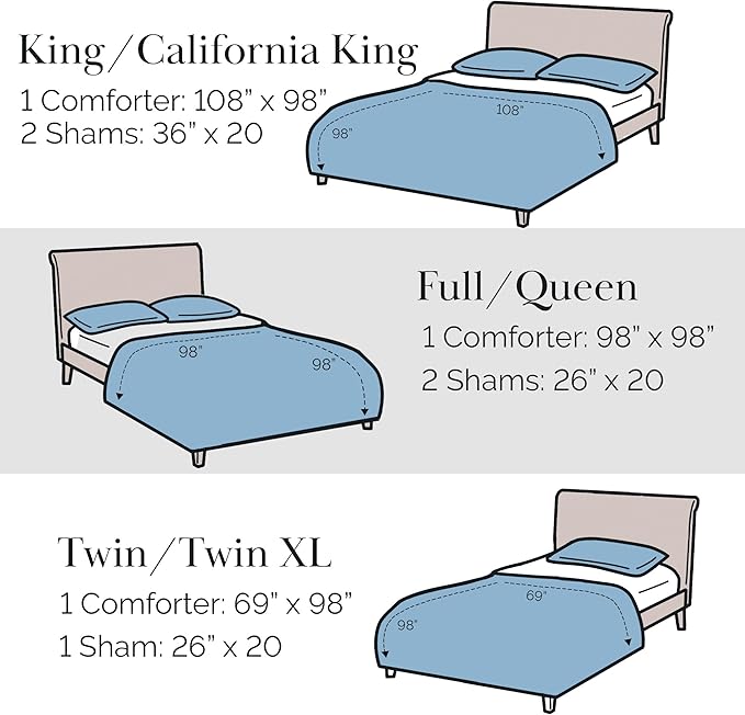 Southshore Fine Living, Inc. Extra Long Twin Comforter & Matching Pillow Sham, Reversible Down Alternative Paisley Bedding Set, Taupe/White