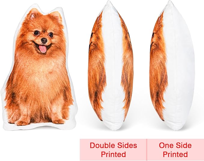 Custom Pillows with Picture, Customized Funny Pillow Personalized Photo, Custom Face Pillow for Valentines Gifts for Boyfriend Girlfriend, Custom Pet Memorial Gifts
