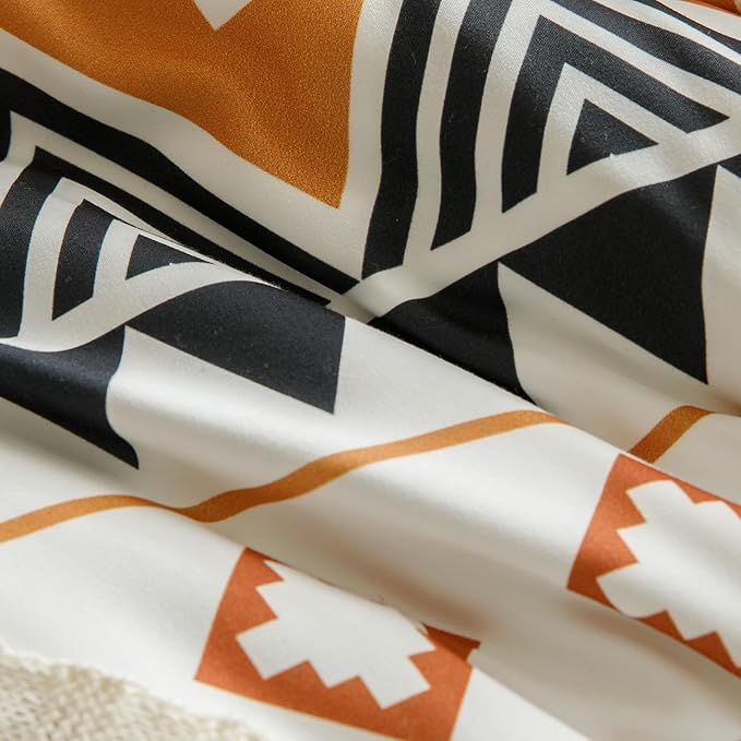 CLOTHKNOW Aztec Comforter Set Twin/Twin XL Southwestern Bedding Comforter Sets Geometric Aztec Navajo Bedding Sets Twin