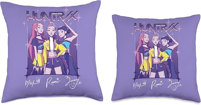 Kpop Demon Hunters HUNTR/X Officially Licensed Throw Pillow