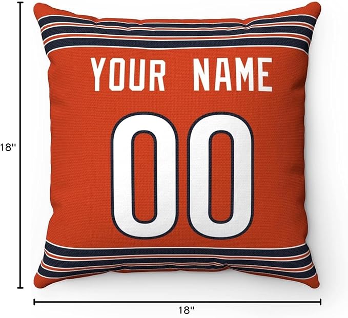 ANTKING Throw Pillow 2 Packs Custom Any Name and Number for Men Women Boy Gift