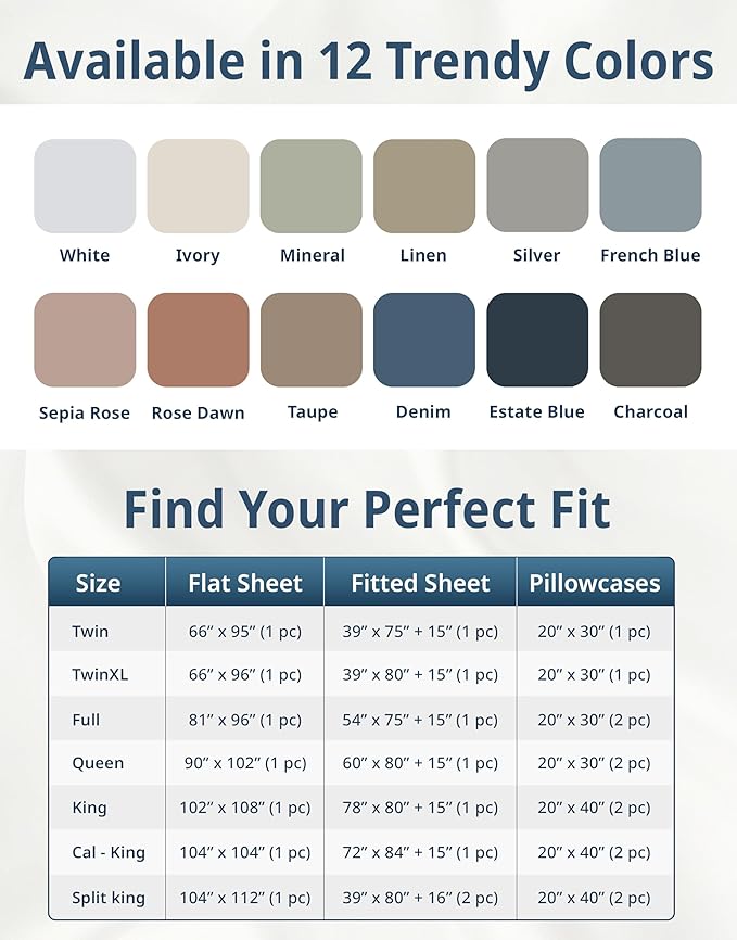 LANE LINEN 600 Thread Count 100% Cotton Cal King Sheet Set, Soft & Confy Hotel Style Thick White Cal King, Mercerized Cotton for Silky Finish, Fully Elasticized Fitted Sheet Luxury - White