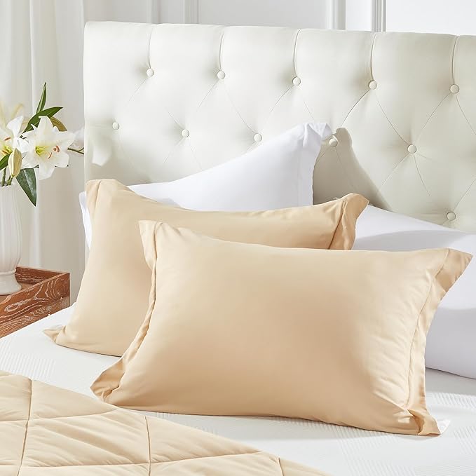 NexHome Down Alternative Solid Comforter Set Twin Size, Lightweight Comforter Set Thin Microfiber Reversible