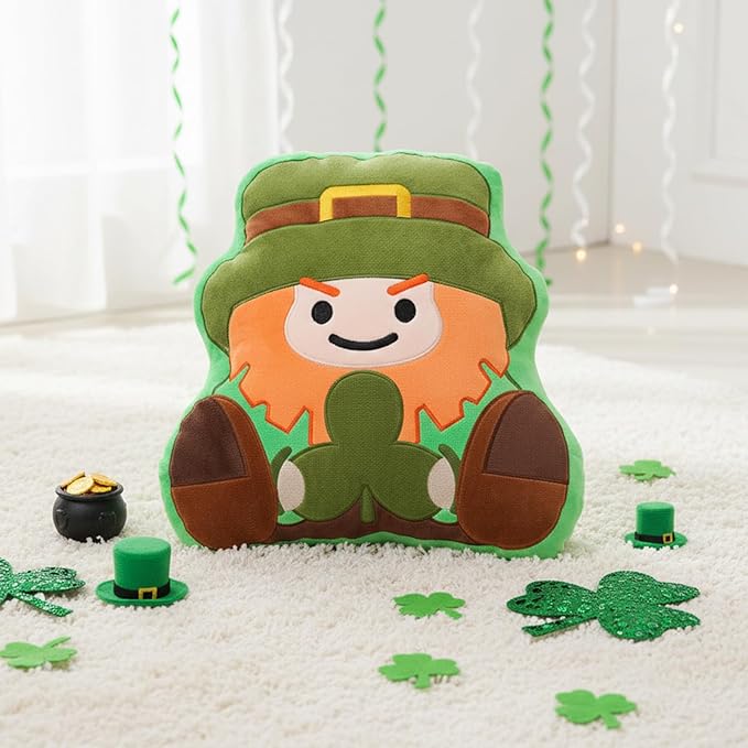 St Patricks Day Pillow Gnome Shamrock Throw Pillows Saint Patricks Day Leprechaun Decorations Irish Gifts Home Sofa Decor for Adults Women Friends