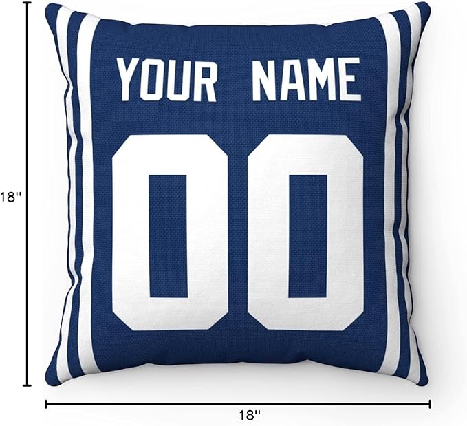 ANTKING Throw Pillow 2 Packs Custom Any Name and Number for Men Women Boy Gift
