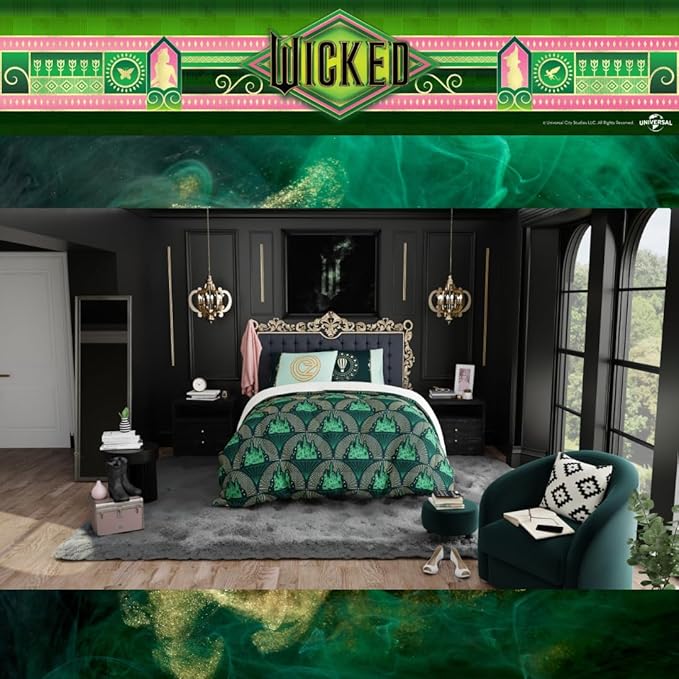 Collectibles Wicked Lux Bedding 7 Piece Super Soft Reversible Comforter and Sheet Set with Sham, Full, (Officially Licensed Product) by Franco