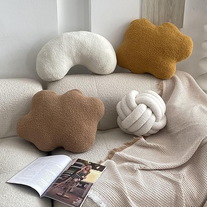 Chocolate Knot Pillow Long Shaped Soft Knot Plush Pillow Cushion Home Decoration Throw Pillows for Sofa Bedroom Car Office Gift