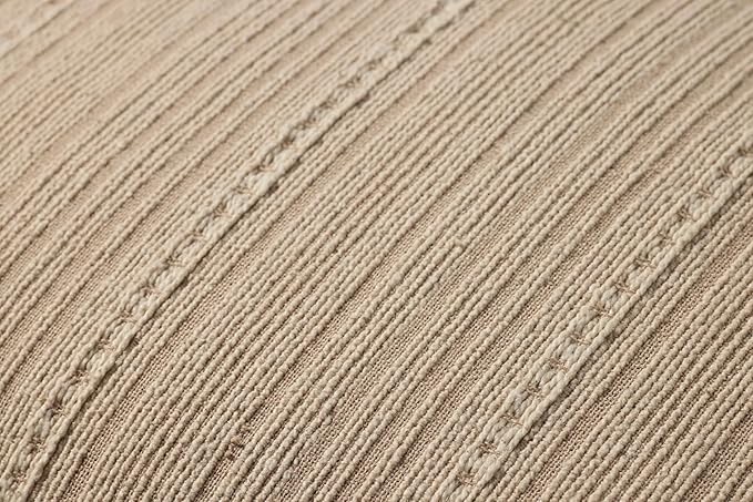 Loloi Chris Loves Julia Howie Collection PCJ0023 Natural 18'' x 18'' Cover w/Poly Pillow