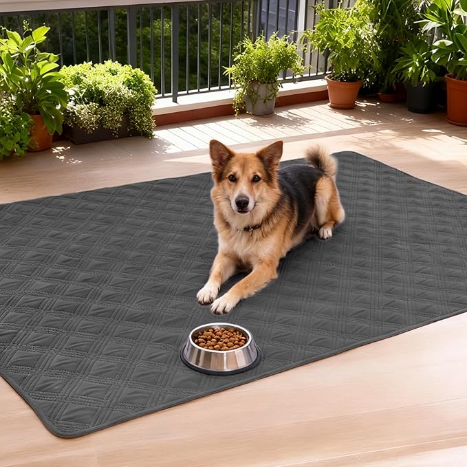 hyha Waterproof Dog Blanket, Reversible Pet Bed Blanket, Soft Sofa Couch Cover for Dogs Washable, Waterproof Pet Couch Covers for Sofa Puppy Cats Furniture Protector(52"x82", Dark Grey/Dark Grey)