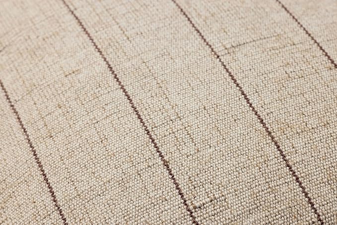 Loloi Amber Lewis Keisha Collection PAL0046 Natural/Brown 18'' x 18'' Cover w/Poly Pillow