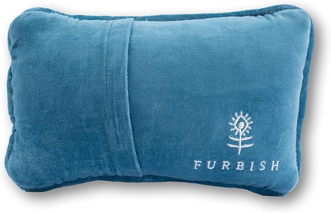 FURBISH Needlepoint Decorative Throw Pillow - Mini Embroidered Accent Pillow for Bed, Chair, Couch, Sofa, Eclectic Home Decor, 5" x 8" - Child of Mine
