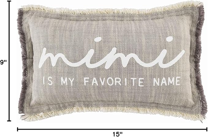 Mud Pie Grandmother Small Pillow, 15" x 9", Mimi