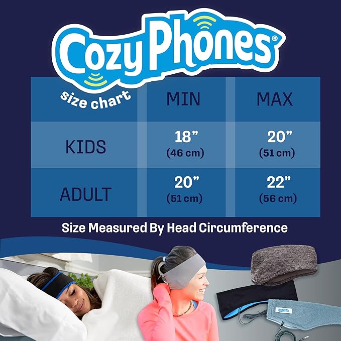 CozyPhones Sleep Headphones - Over Ear Headphones from Ultra Thin Cool Mesh Wired for Side Sleepers, Meditation, Running, Laptop, and Phone - Pink Lycra