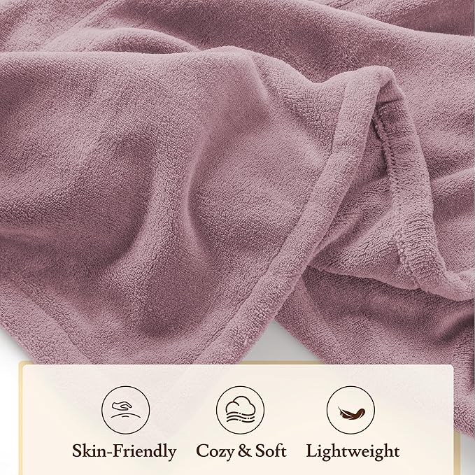Electric Heated Blanket 50"x60" Throw Size Coral Fleece - 4 Heat Settings & 3H Auto Shut Off, Fast Heating, Machine Washable for Bed, Couch, Office - Dark Pink