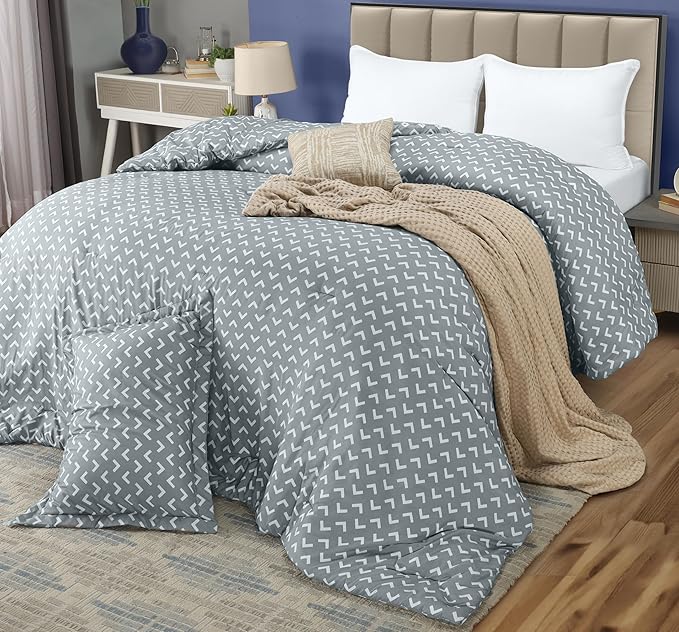 Twin Comforter Set 2 Piece Arrow White by Utopia Bedding Printed Comforters Twin Size Bedding Comforters Set Down Alternative Soft Bed Set 1 Comforter (64 x 88 inches) 1 Pillow Shams (20 x 26 inches)