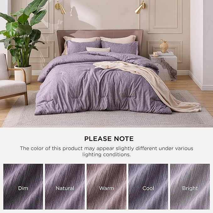 Bedsure King Size Comforter Set - Dark Red King Comforter Set, Soft Bedding for All Seasons, Cationic Dyed Bedding Set, 3 Pieces, 1 Comforter (104"x90") and 2 Pillow Shams (20"x36"+2")