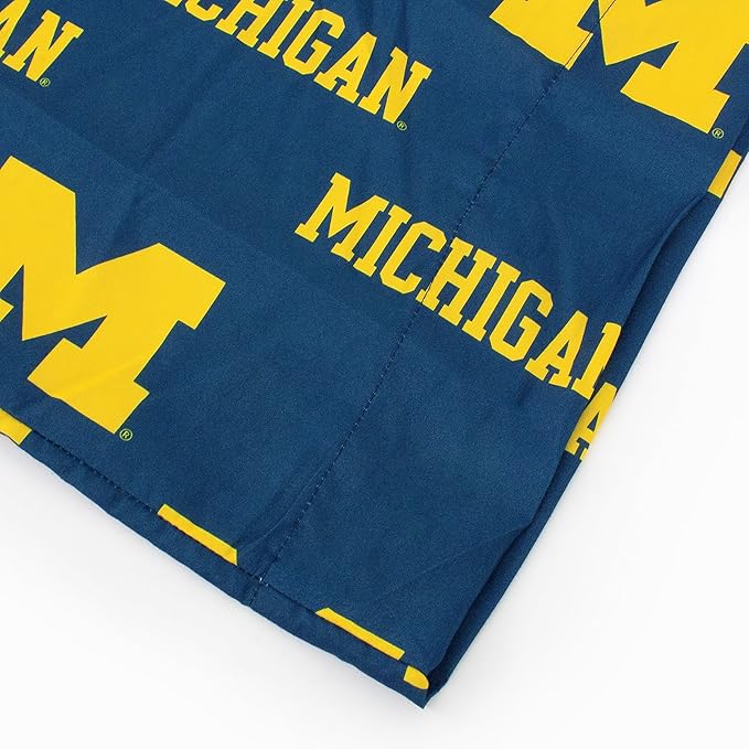 College Covers Everything Comfy Michigan Wolverines Pillowcase, Body Pillow, 20" x 60", Includes 1 Pillowcase