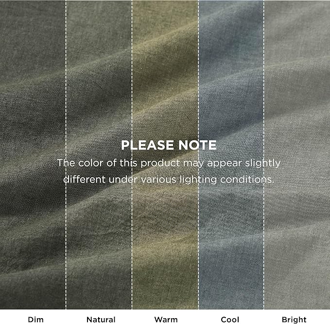 Bedsure 5 Pieces Cotton Comforter Set with Cotton Waffle Throw Blanket - Olive Green Queen Comforter, Pillow Shams, Beige Cooling Blanket of Rayon Derived from Bamboo for Hot Sleepers, Throw Pillow