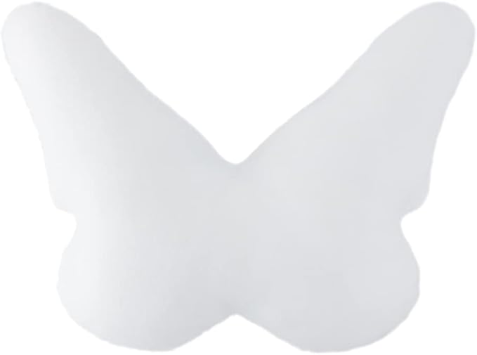 JWH 3D Butterfly Throw Pillow Cover Cute Decorative Accent Pillow Cases Papillon Soft Stuffed Plush Kids Girls Aesthetic Cushion for Farmhouse Bedroom Sofa Couch Bed Car 13x15 Inch Yellow