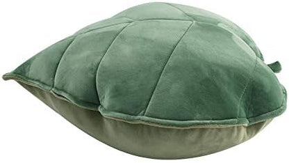 Cyprinus Carpio 3D Leaf Shape Household Pillow Cushion Sofa Lumbar Pillow Household Throw Pillow Decoration 20 * 20 Inch (Green)