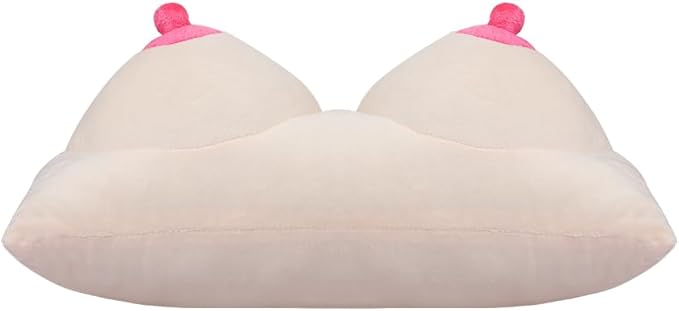 haozaikeji Boobs Breasts Pillow Cushion Funny Throw Pillow Novelty Relax Pillow Soft Memory Foam Sleep Pillow for Home Couples Bedrooms Decor