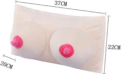 ITODA 3D Boobs Breasts Pillow Cushion, Funny Throw Pillow Home Bedroom Decor Cushion Soft Stuffed Sleep Creative Sleeping Backrest Night Hilarious Gag Gift