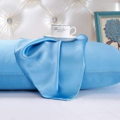 100% Pure Silk Satin Sheet Set 4pcs, Silk Fitted Sheet 15" Deep Pocket Mattress fit,Silk Flat Sheet&Silk Pillowcases Set Soft Silk Sheets|Wrinkle Free Fade Resistant. (Wine, Full)